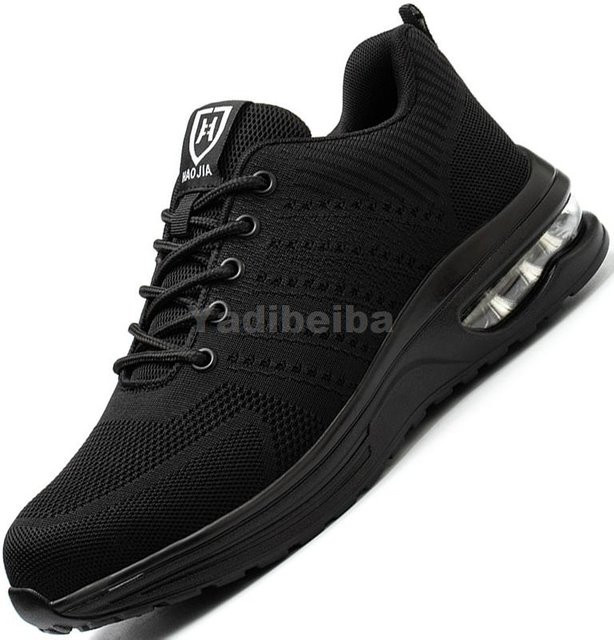 Shoekeeper Sicherheitsschuhe Unisex in Schwarz mit Stahlkappe und Kevlar-Sohle, Größe 39 - Bild 1