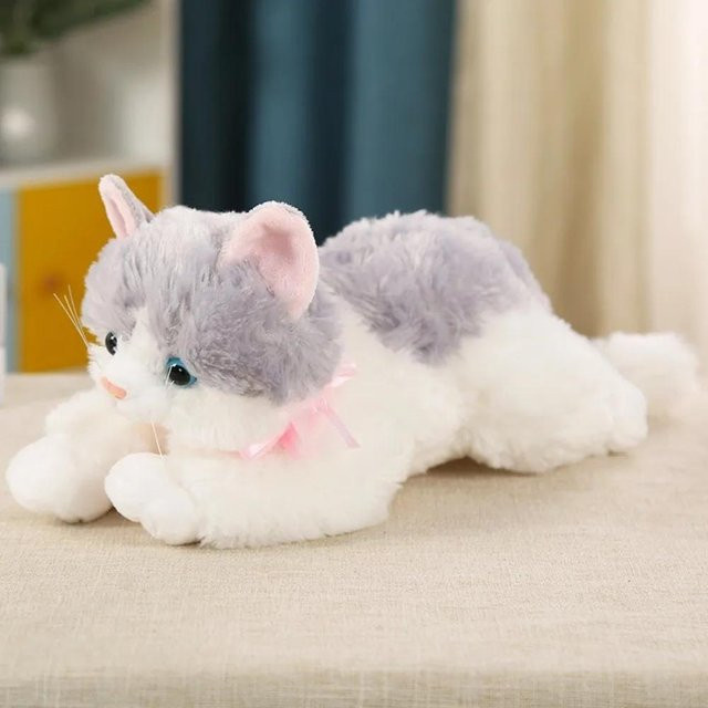 Yiran toy Simulations-Katze, Plüschpuppe, miauend, 30cm, ab 0 Jahre - Bild 1