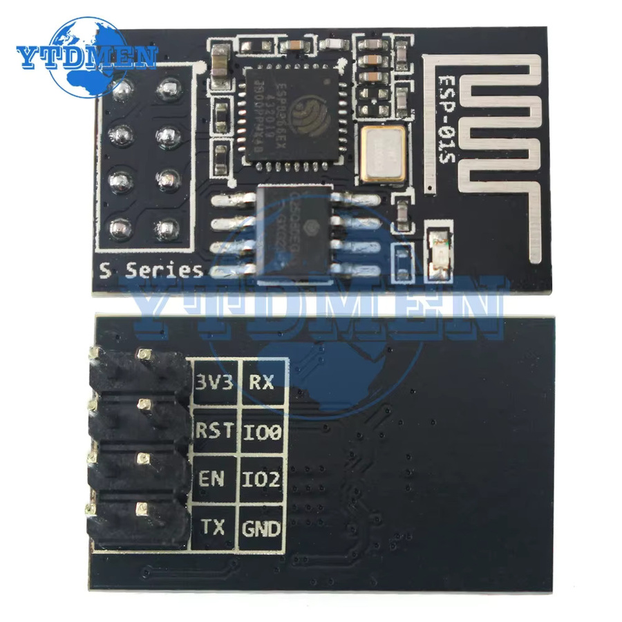 YTDMEN ESP-01S WIFI Modul ESP8266 mit geringem Stromverbrauch, 8-Pin Serial Port, Schwarz - Bild 3
