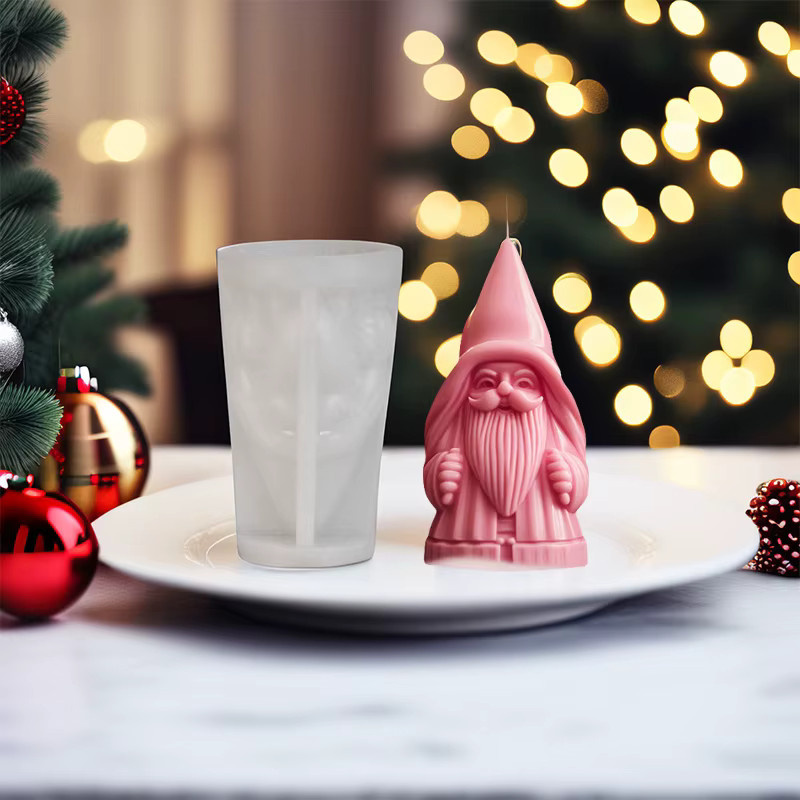 Handgemachte Weihnachtsmann Silikonform für Aroma-Therapie Kerzen zur Weihnachtsdekoration - Bild 3