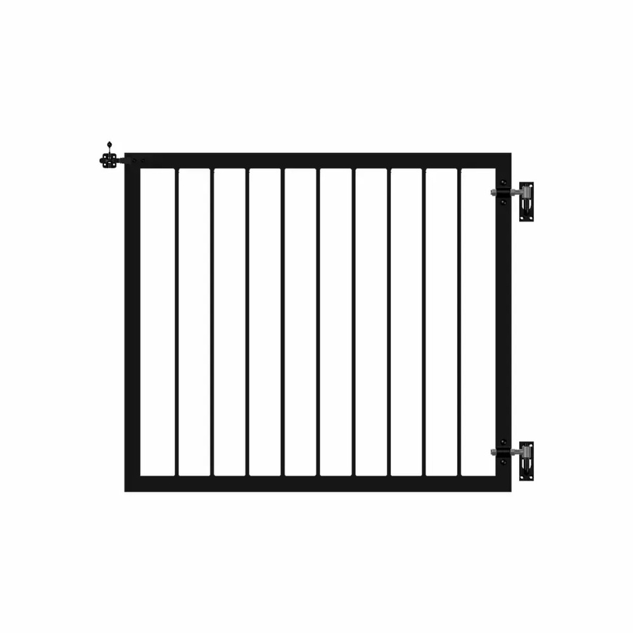 Tor Basic Single Gate aus Stahl in Schwarz, Breite: 100 cm, Höhe: 85 cm - Bild 2