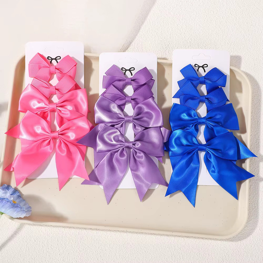 Kids Bows Haar Clips, 4 Stück, Kinder - Bild 2