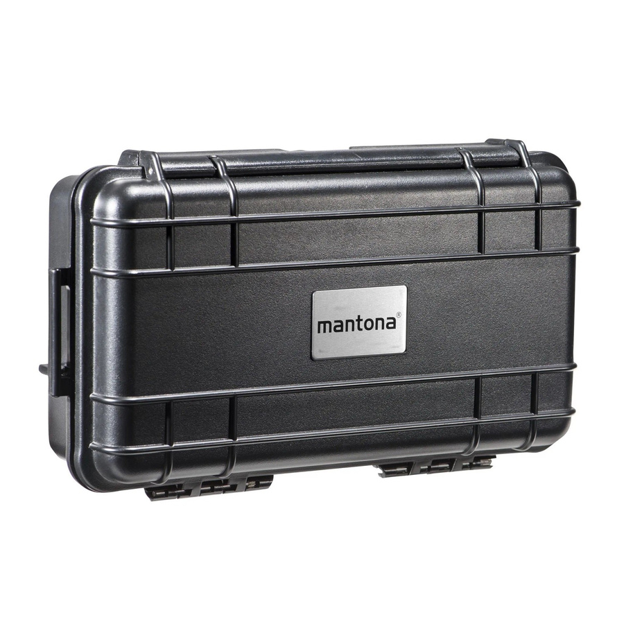Mantona Outdoor Schutzkoffer XS Kamerakoffer für Kamera-Zubehör in Schwarz und Grau - Bild 2