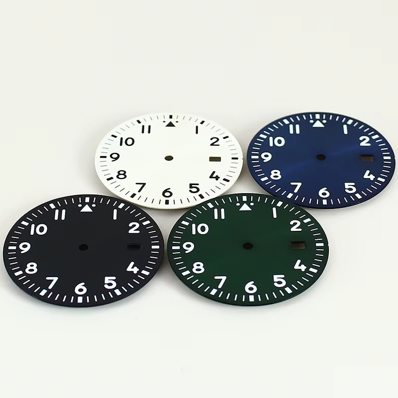 Pilotenuhr, 33,8 mm, grün leuchtendes Einzeldatum-Zifferblatt, Schwarz - Bild 4