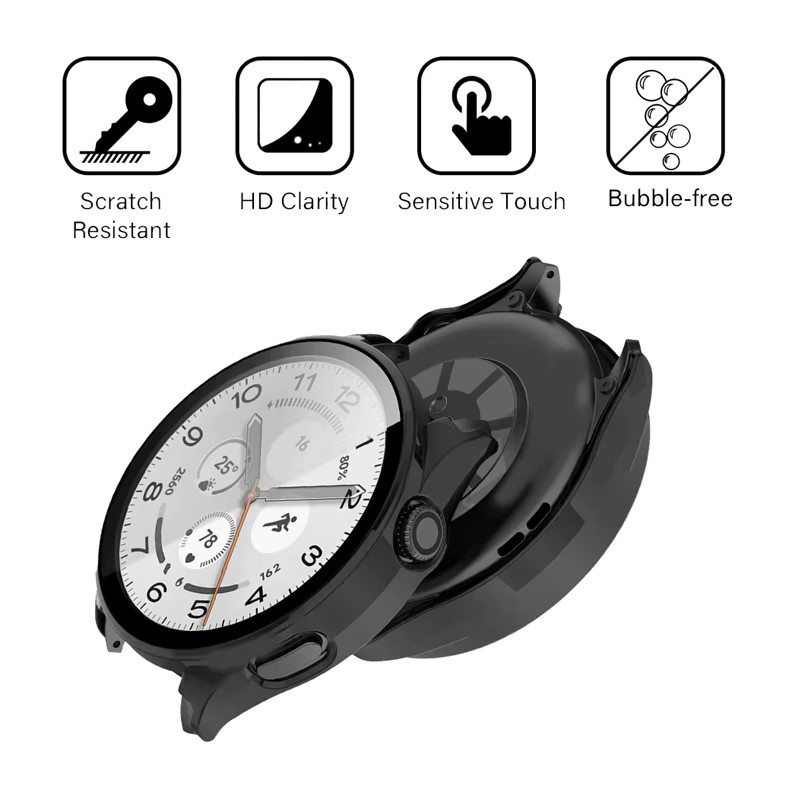 Xiaomi Schutzhülle und Displayschutzfolie für Watch 5 Allround, transparent, Schwarz - Bild 2