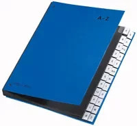 Pagna Pultordner A-Z Blau DIN A4 mit 24 Fächern aus Hartpappe - Bild 2