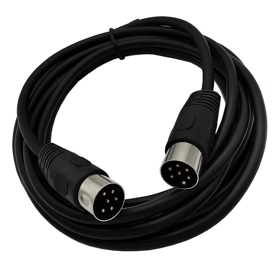 QinMSY DIN 6-poliges Stecker-Verlängerungskabel in Schwarz als AV-Adapter für digitale Audiogeräte - Bild 3