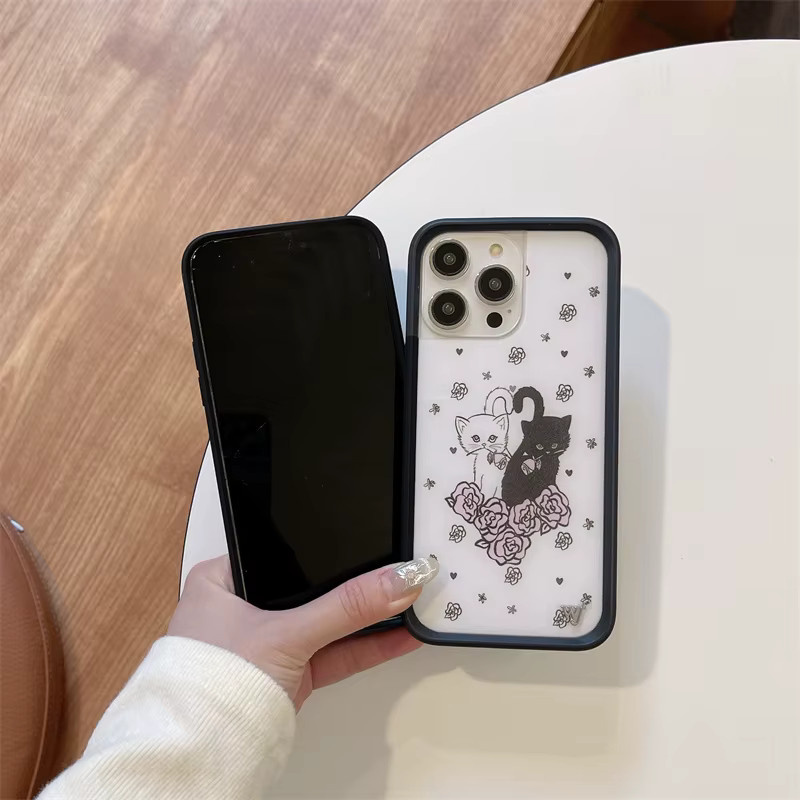Wildflower Handyhülle mit 3D Kätzchen Tarnmuster für iPhone 12 bis iPhone 17 Pro Max Plus Air - Bild 3