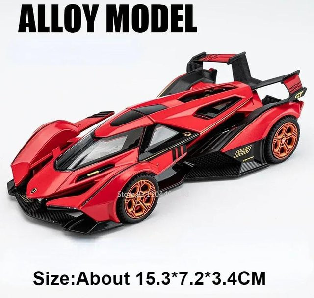 Linyi toy car Lambor Urus Sian, Spielzeugauto Modell, 1:32, Metall, mit Licht und Geräusch, ab 14 Jahren - Bild 1