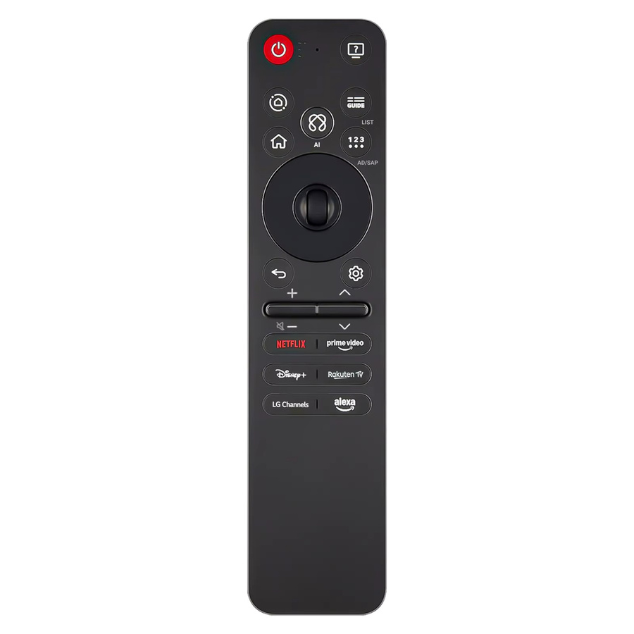 LG MR25GA Magic Remote Fernbedienung in Schwarz mit AI Voice, Motion Pointer und Alexa Kompatibilität für LG Fernseher Modelljahr 2025 - Bild 5