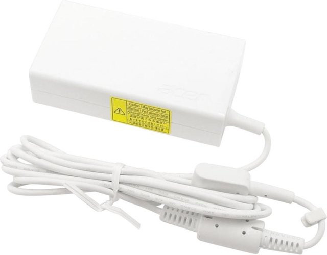 Acer Notebook-Netzteil KP.0650H.005 in Weiß mit Barrel-Stecker, 19 V/DC, 65 W - Bild 1