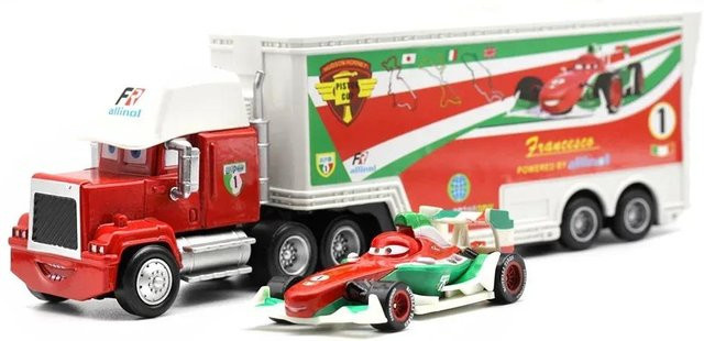 Disney Pixar Cars Lightning McQueen und Onkel Mack, Set, Fahrzeuge, ab 14 Jahren - Bild 1