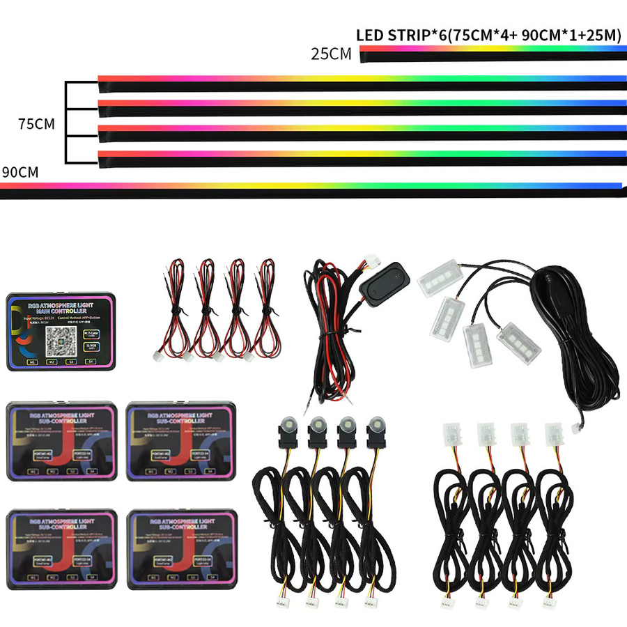 WUMFIRE Symphony 18-in-1 RGB LED-Streifen Neon Flex in Multicolour für Auto und festliche Dekoration - Bild 6