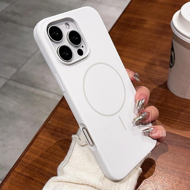 Apple MagSafe magnetische Flüssigsilikonhülle für iPhone in Weiß - Bild 1