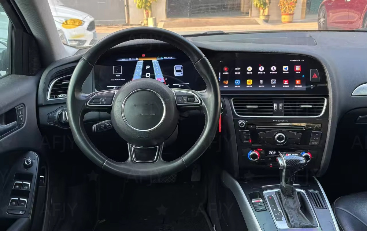 YANFU Autoradio Multimedia-Player mit CarPlay, Android Auto und GPS für Audi A4 A5 S4 S5 B8 (2010-2016), Schwarz - Bild 4