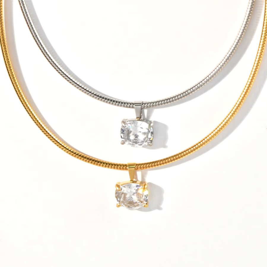 Doreen Box Choker-Halskette Edelstahl, Kristall, Damen, 40 cm + 5 cm - Bild 2