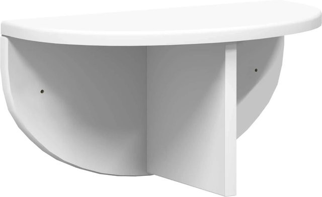 vidaXL Wandregal Weiß Matt B/T/H: 38 x 19 x 19 cm aus MDF - Bild 1