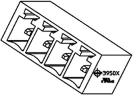 Molex 395011015 Printklemme mit 15 Polen - Bild 1