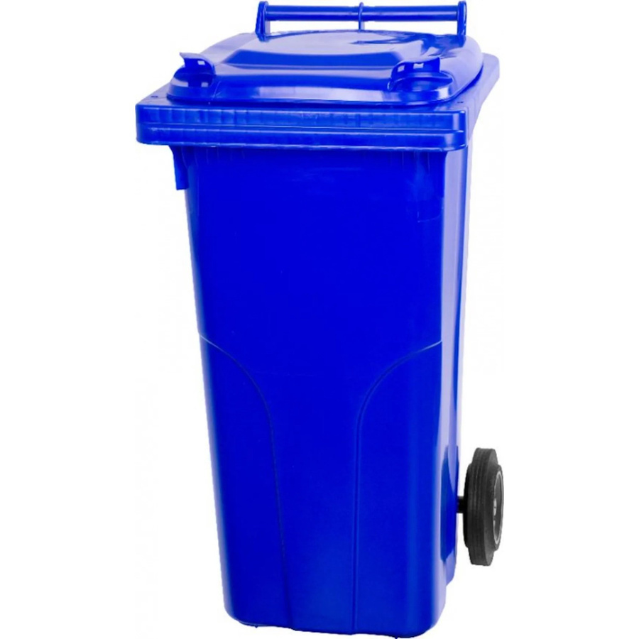 PROREGAL Mülltonne Mgb aus blauem HDPE-Kunststoff mit 120 Litern Fassungsvermögen - Bild 2