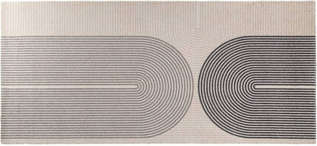 MD Entree Universal Läufer Rainbow Beige abstrakt rutschfest waschbar B/L: 67 x 150 cm - Bild 1