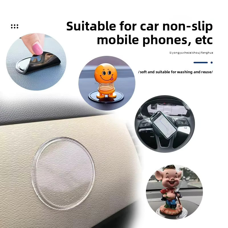2er-Set XMSJ Anti-Rutsch Dashboard Matte aus transparentem Silikon-Gel als multifunktionaler Halter für dein Handy - Bild 5