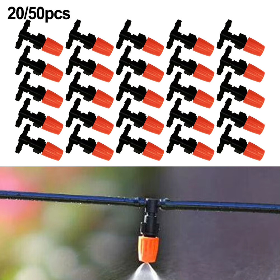 50 Stück LEENKEA Micro Drip Einstellbares Bewässerungssystem mit Tropfern und Sprinklern zur Gartenbewässerung - Bild 4