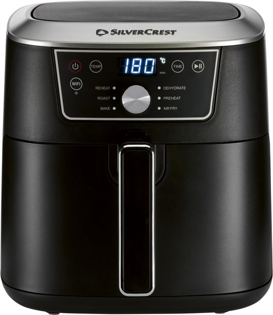 SILVERCREST Premium-Heißluftfritteuse SHFS 2150 B1 in Schwarz mit Smart-Cooking Funktion und 6,7 l Fassungsvermögen - Bild 1