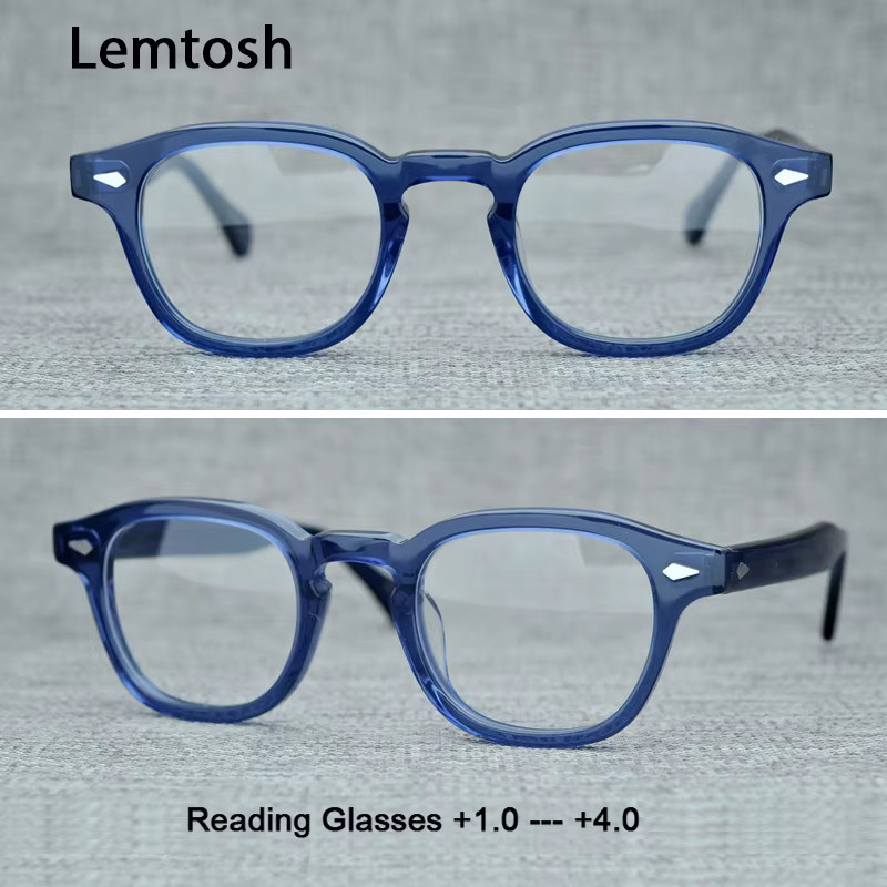 Lemtosh Lesebrille, Panto, Vollrand, Acetat, Unisex, blue - Bild 1
