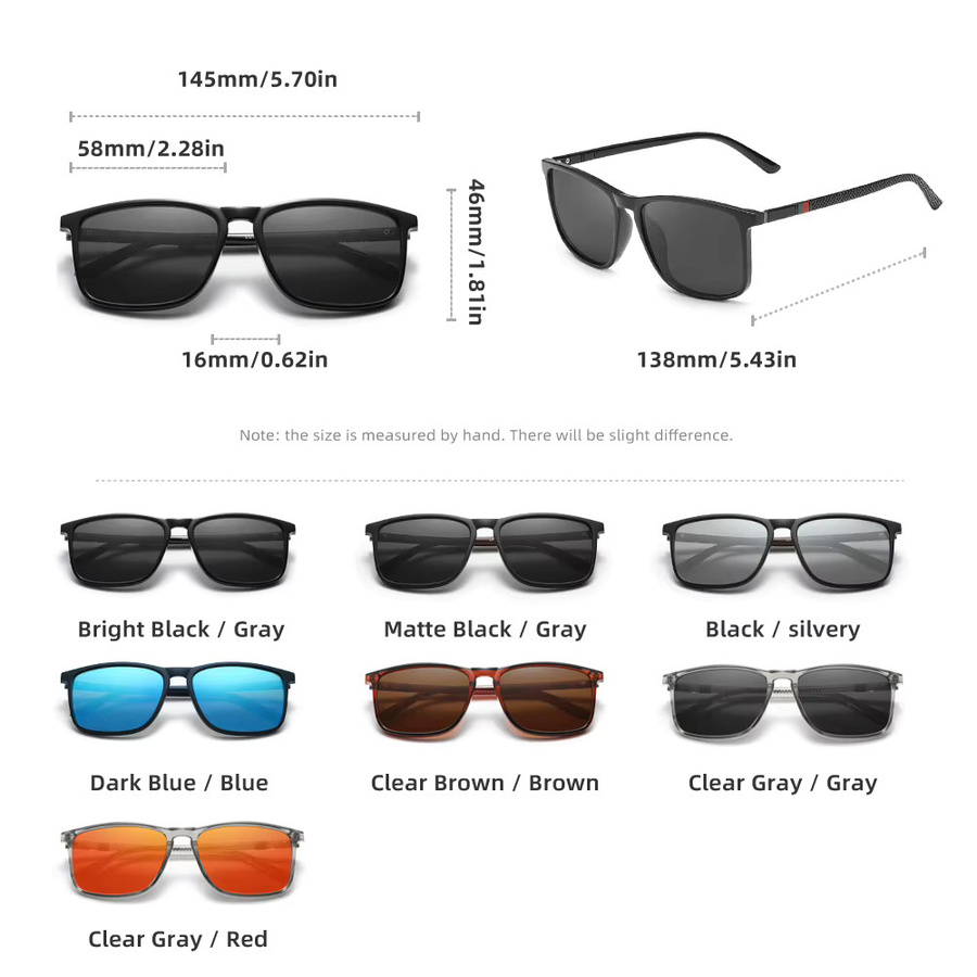 KINGSEVEN Sonnenbrille, Rechteck, Vollrand, Kunststoff, Unisex, polarisiert - Bild 2