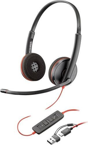 HP Blackwire C3220 On-Ear Kopfhörer Schwarz - Bild 1