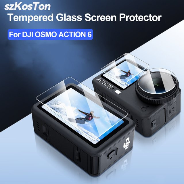 DJI OSMO Action 6 Displayschutzfolien-Set aus gehärtetem Glas, transparent - Bild 1