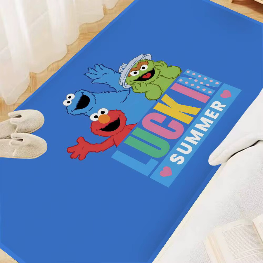 Potdemiel Waschbarer und rutschfester Teppich mit Sesamstraße Cartoon-Motiv für Kinder, Wohnzimmer oder Küche - Bild 4