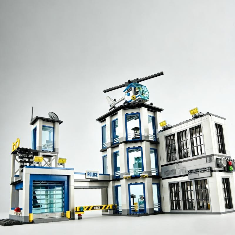 Linyi toy Polizei Hauptquartier Gebäude Set - Bild 1