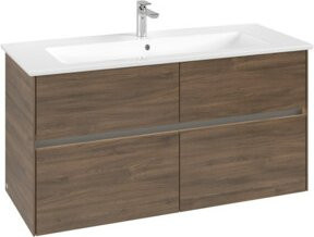 V&B Waschtischunterschrank Collaro mit Waschtisch und LED-Beleuchtung, B/T/H: 116,1 x 48,0 x 48,0 cm - Bild 1