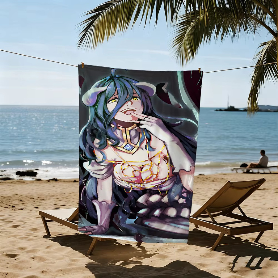 Albedo Novel O-Over-lord-d Anime Handtuch, schnell trocknendes Strandtuch in Multicolour - Bild 4