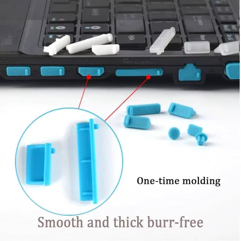 OUYUANSU 16er Set Universal USB-A Staubschutz Silikon Protektoren für Notebook und Laptop in Lila - Bild 2