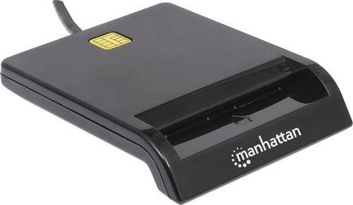 Manhattan 102049 Smartcard Chipkartenleser in Schwarz - Bild 1