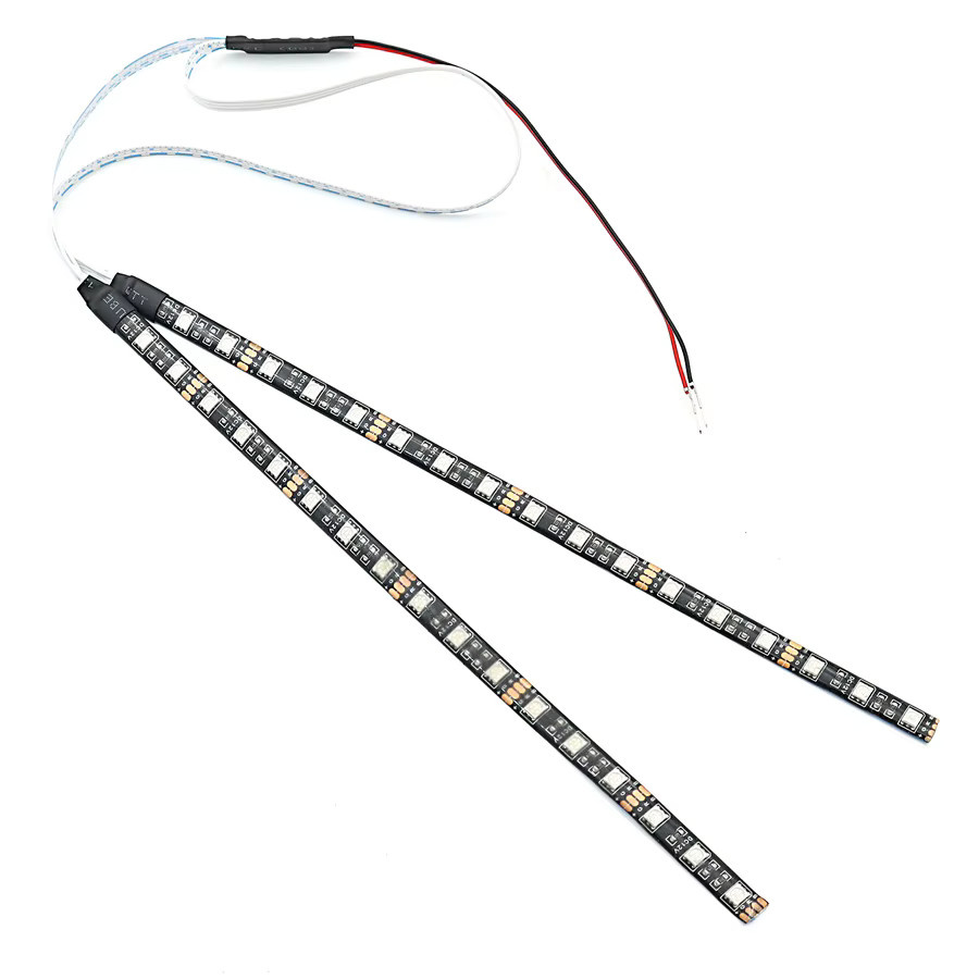 XMKO LED-Lichtleiste in Schwarz als Atmosphärenlampe und Fahrradbeleuchtung für den Elektroroller KuGoo M4 - Bild 1