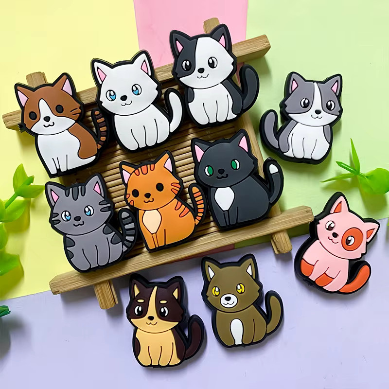 Lcmombay 10er Set Silikon Perlen in Tierform für Baby Mundpflege und DIY Zubehör, Mehrfarbig - Bild 2