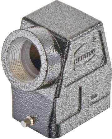 Harting Tüllengehäuse 09 37 006 0542 in Schwarz aus Aluminium - Bild 1