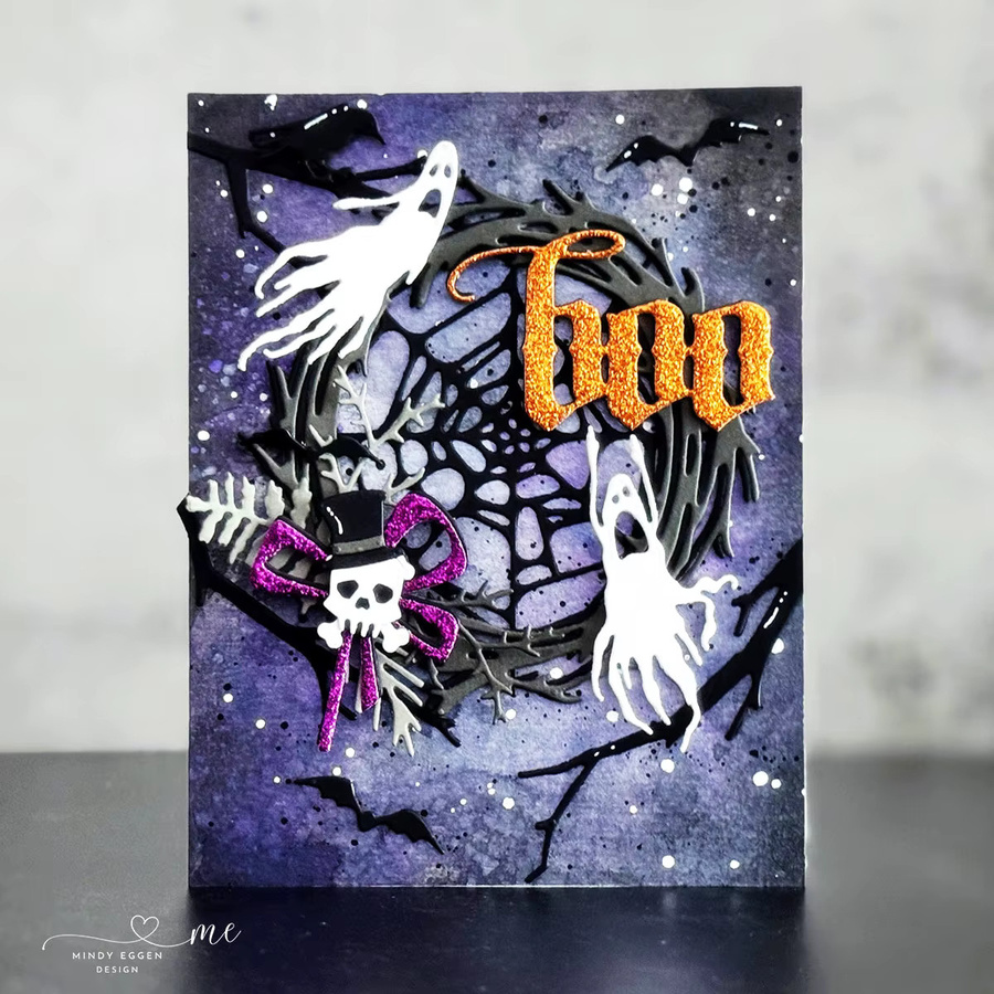 Metall-Stanzformen Halloween Geisterstadt und Sarg für DIY Scrapbooking und Bastelarbeiten in Multicolour - Bild 1