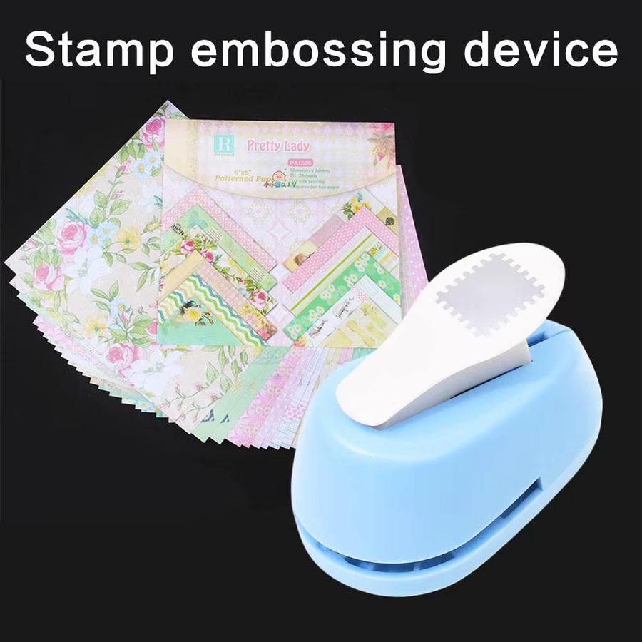Runder Bastelstanzer mit Zähnen für Scrapbooking und DIY-Projekte, Multicolor, Durchmesser: 1,8 cm - Bild 4