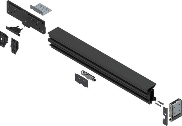 Blum Montage-Set Revego duo & uno für Einzel- und Doppeltür, Farbe Aluminium/Schwarz, Breite: 60 cm, Links - Bild 1