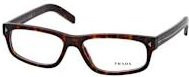 Prada PR B02V Korrektionsbrille, Vollrand, Rechteckig, Kunststoff, braun, Herren - Bild 1
