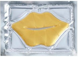 Kollagen Lippenmaske Gelpads, 20 Stück, mit Niacinamid, Gold - Bild 1
