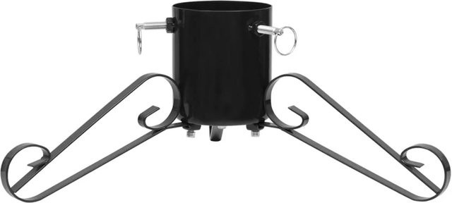 Furnicato Christbaumständer aus Metall in Schwarz, B/T/H: 58 x 58 x 21 cm - Bild 1