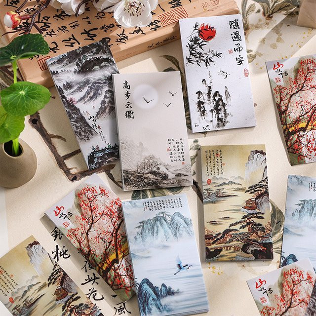 20-teiliges Aufkleberpaket im chinesischen Stil, dekorative Etiketten im antiken Design und Siegelaufkleber in Multicolour für Geschenke und Tagebücher - Bild 1