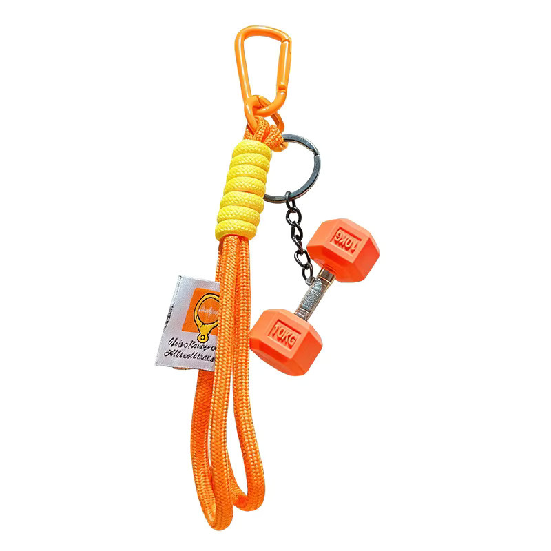 Yogodlns Fitness-Langhantel-Schlüsselanhänger, Unisex, D-förmige Schnalle - Bild 4