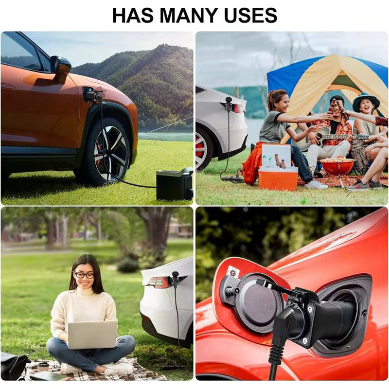 BYD V2L-Entladeadapter Typ 2 EV-Kabel in Schwarz für Fahrzeug-zu-Last-Entladegeräte - Bild 3