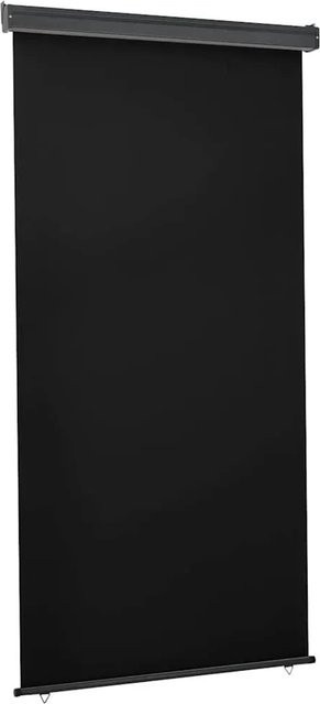 vidaXL Balkon-Seitenmarkise aus Polyester in Schwarz, B/H: 125 x 250 cm - Bild 1